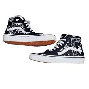 VANS SK8-HI (PEACE PAISLEY) BLACK / TRUE WHITE VN0A5JMJB0E Women's 7.0